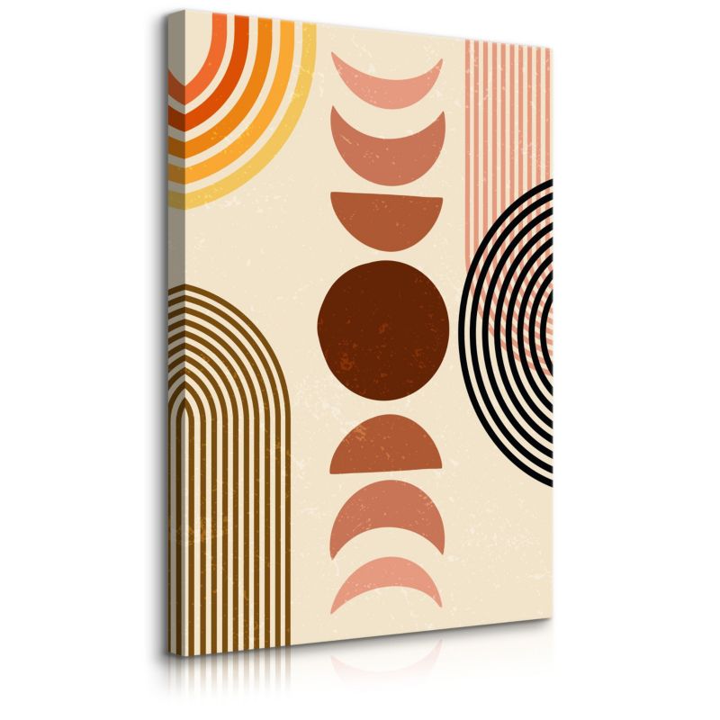 Obraz Muralo Na Płótnie Styl Boho Figury Geometryczne Kształty 70x100 cm 1 szt.
