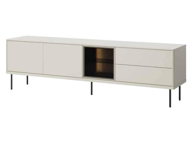 Szafka RTV MIRJAN 24 Epiro EP-07 z oświetleniem kaszmir / dąb ciemny 1 szt.