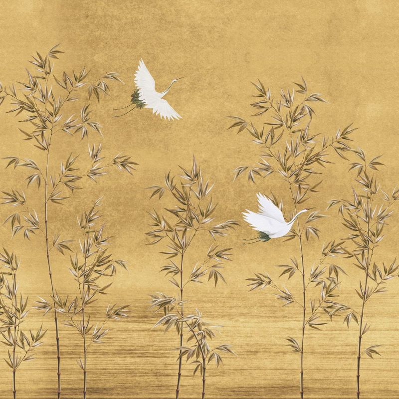 fototapeta Sanders & Sanders żurawi ochry żółtej 318 x 280 cm - 1 rol.