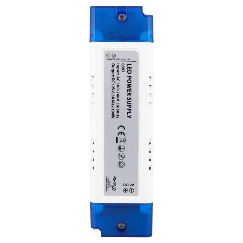 Zasilacz LED meblowy MasterLED 12V 100W 8.3A IP20 166x44x28 mm 1 szt.