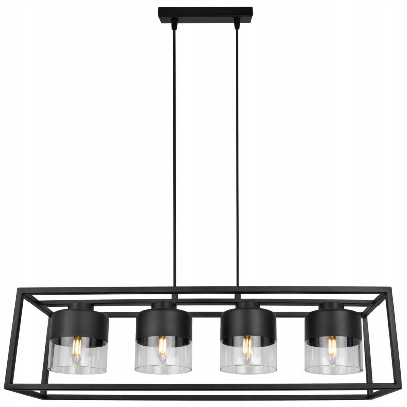 Lampa sufitowa wisząca Light Home LH Roma Cage 4x E27 60W bezbarwny 1szt