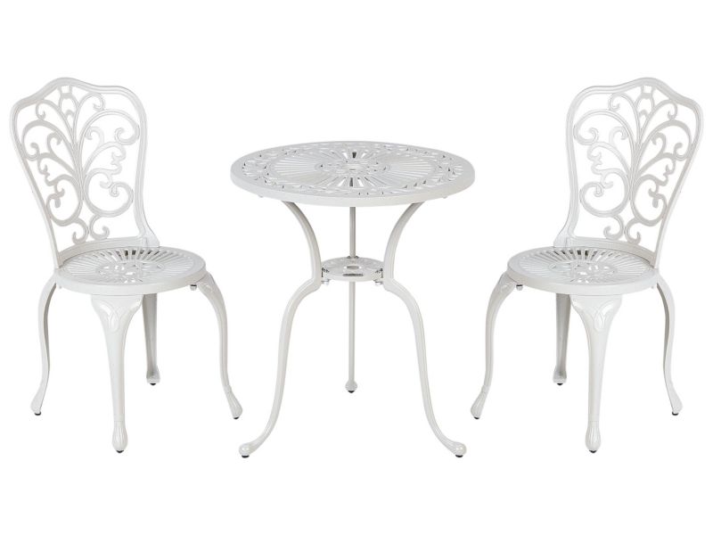 Zestaw mebli balkonowych Triora/dascio Metal Złamana biel 1 kpl