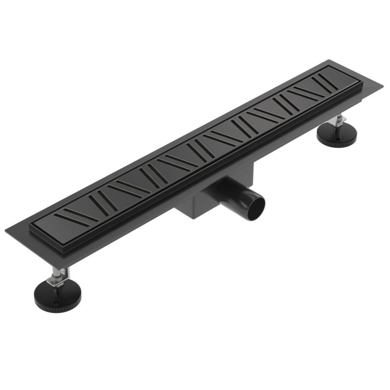 Odpływ liniowy SEVANTE z maskownicą WK179 70 cm czarny FLAT 1szt.