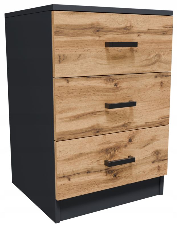 Komoda Matkam szafka CR3-LOFT-3S mała grafit-wotan 1 szt.