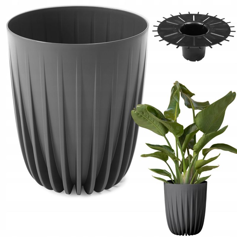 Doniczka Lamela MIRA donica 39cm antracyt 1 szt.