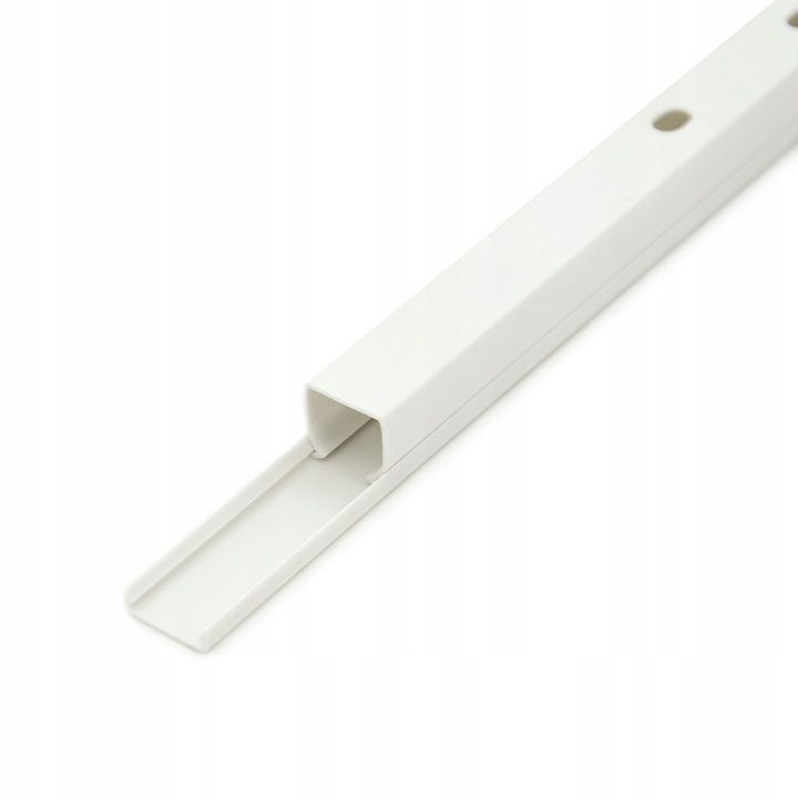 Korytko kablowe CanaLux CNL-C-12007-40, kanał elektroinstalacyjny 12x7mm z pokrywą 80 mb, białe, 40 szt.