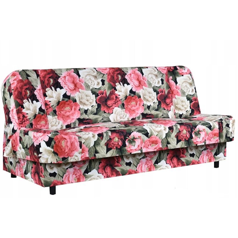 Kanapa do salonu rozkładana Family Meble Sara Print kwiaty 1szt