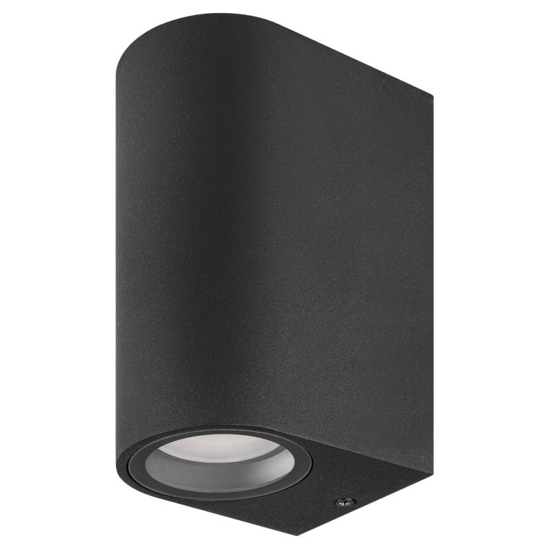 Kinkiet lampa elewacyjna GU10 LED MasterLED Luna Duo GU10 IP44 podwójna zewnętrzna czarna 1 szt.