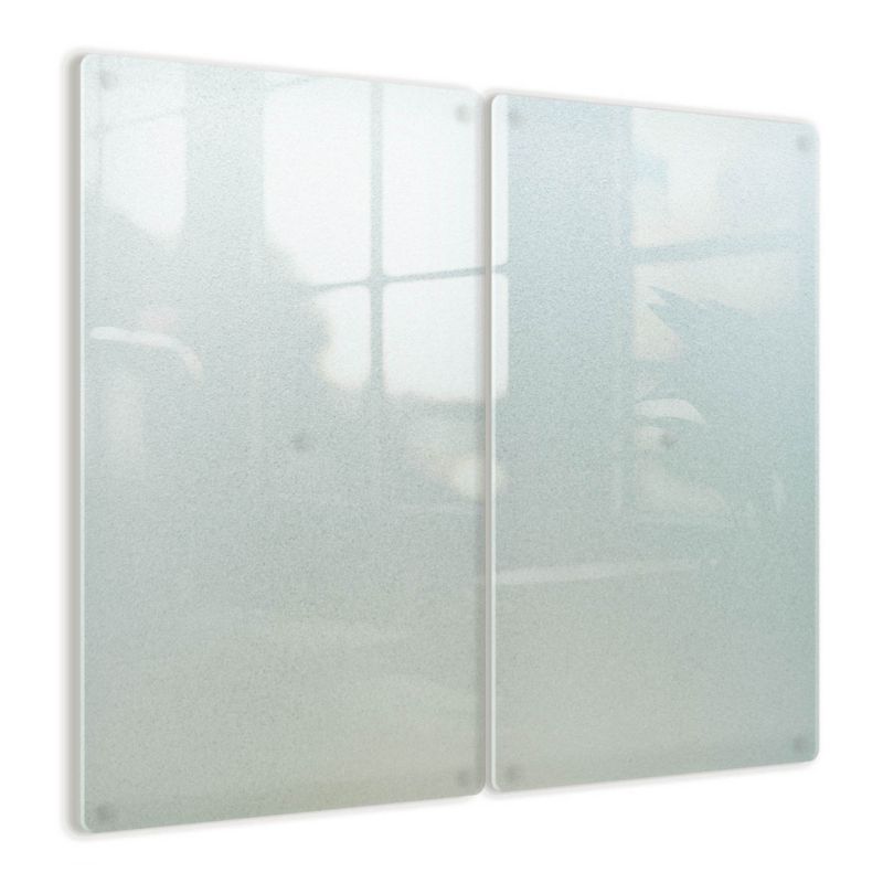 Deska szklana Tulup 30x52 cm Efekt mrożony Osłona płyty indukcyjnej 2 szt.