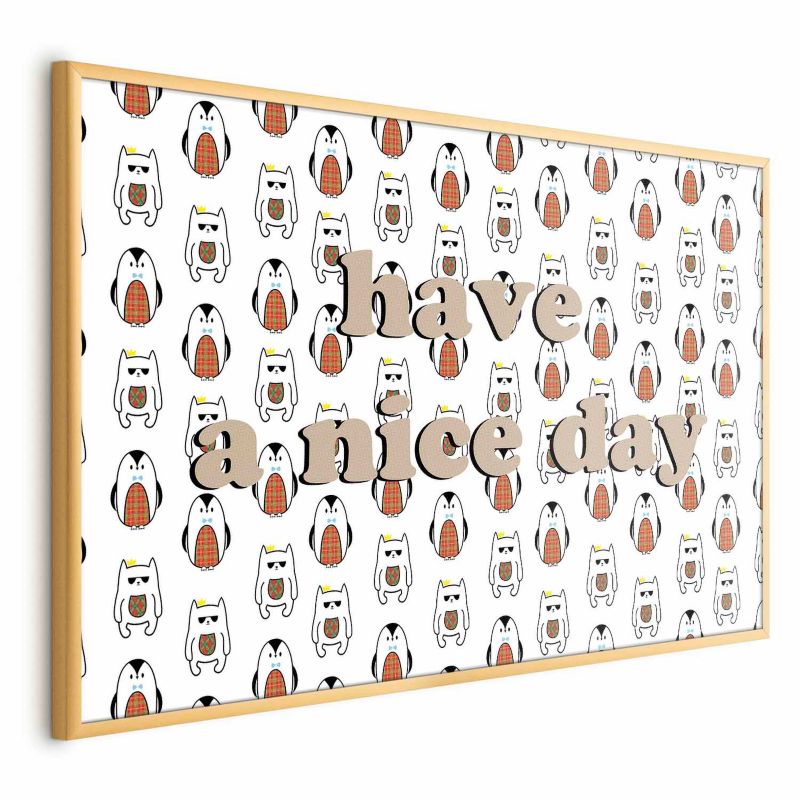 Plakat Artgeist Nice day 30x21 cm z ramą złotą 1 szt