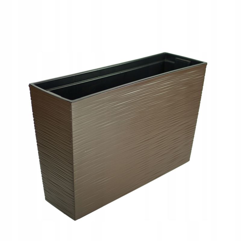 Doniczka FEINZ Ogrodowa Na Kwiaty Kwietnik Wysoka + Wkład 19X56Cm Brązowa 1 szt.