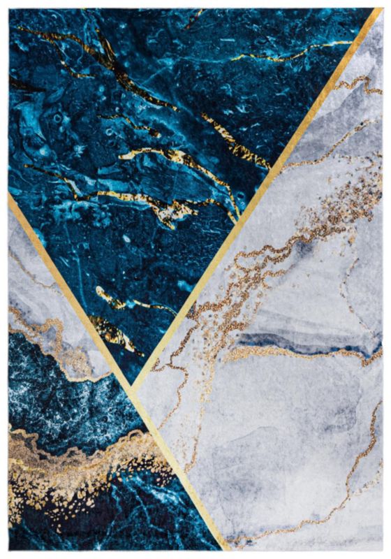 Dywan Nowoczesny Toscana 2430 Mazovia 200 x 300 cm niebieski, szary, złoty 1 szt.