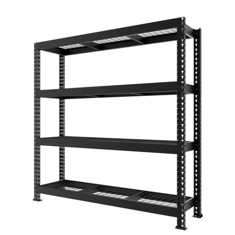 Regał metalowy wciskany Mega-Met Metalkas 180x180x60 300kg 4 półki krata 1 szt.