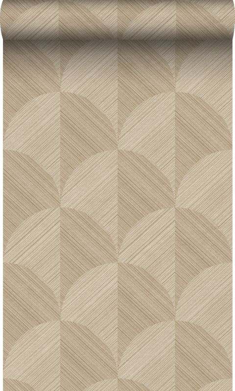 tapeta flizelinowa z ekoteksturą Origin Wallcoverings Motyw 3D beżowym 53 cm x 10.05 m - 1 rol.