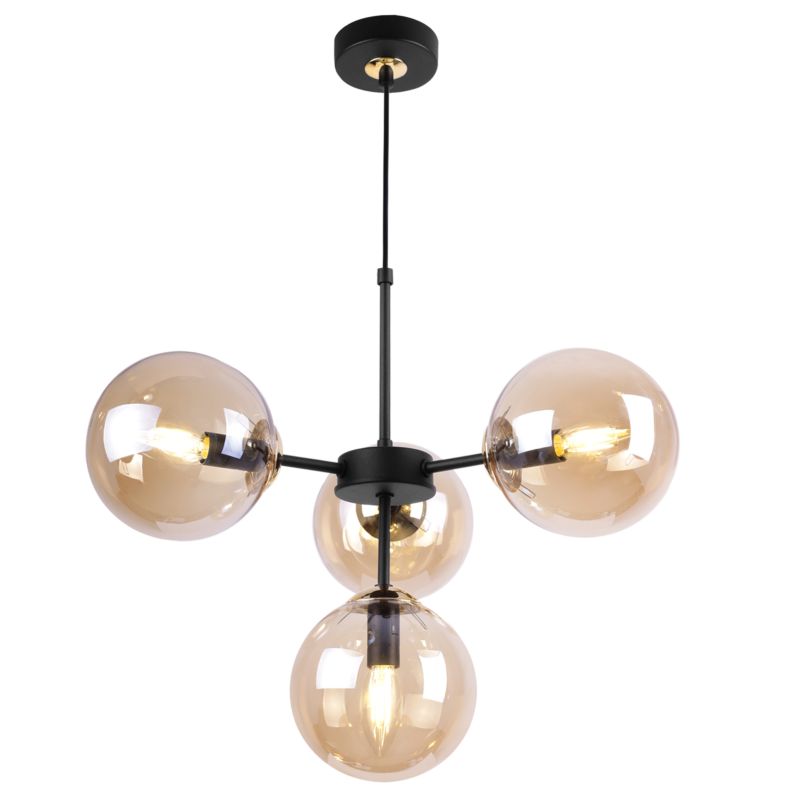 Lampa sufitowa wisząca Light Home LH Imperia 4x E14 60W miodowy/złoty 1szt.