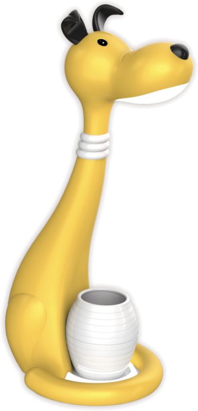 Lampka biurkowa Kaja Piesek żółta LED 6W 3000K-6000K 530lm IP20 wym: 40 x 18 x 16 cm tworzywo sztuczne - 1 szt.