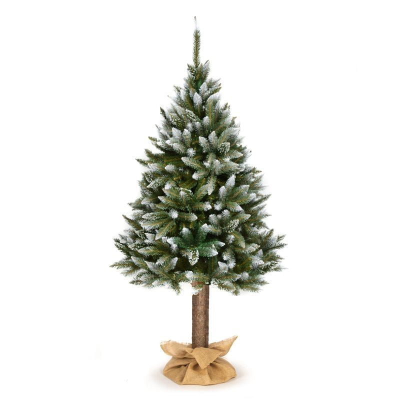 Choinka Sztuczna Świerk Diamentowy Mirpol 160cm Oszronione Końcówki Naturalny Pień 1szt.