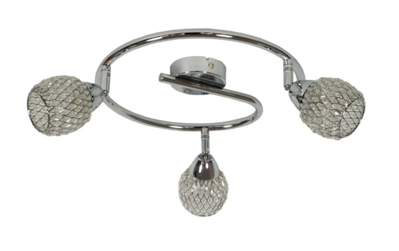 Lampa sufitowa wisząca Candellux Clear chromowana przezroczysty wym: 19 x 64 x 64 cm 3xG9 x 40W 1 szt.