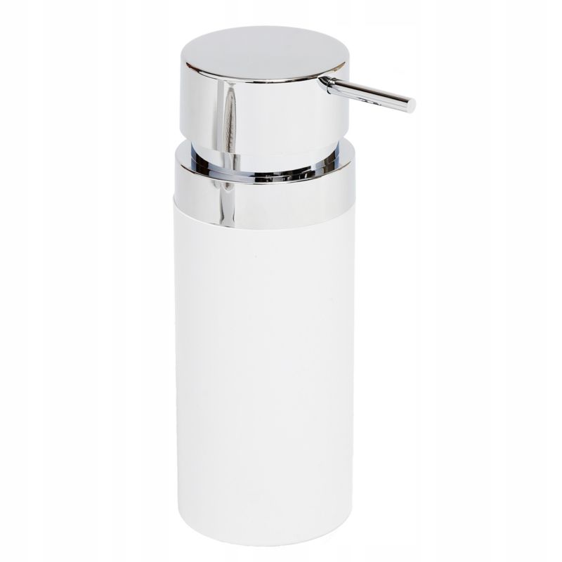Dozownik na mydło w płynie Rodeno biały srebrna pompka 1 szt.