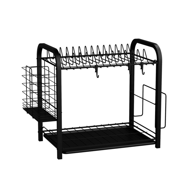 Ociekacz kuchenny SEVANTE dwupoziomowy czarny OK12 1 szt.