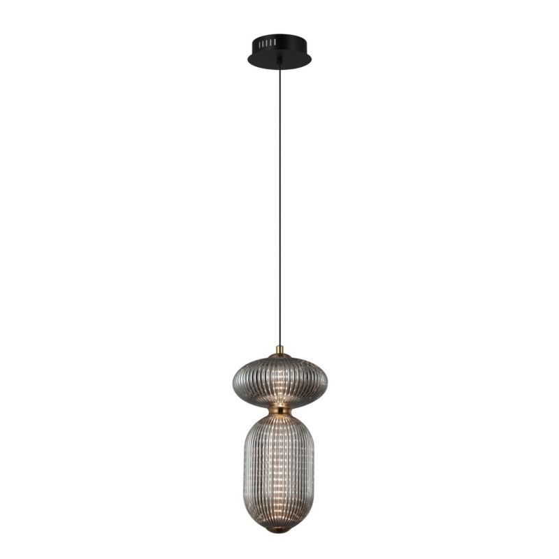 Lampa wisząca Italux NICO czarna 2 x LED 11W 294lm wym:135x15x15cm IP20 -1 szt.