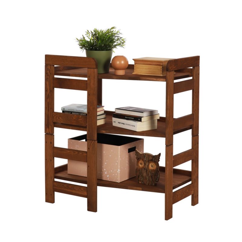 Regał modułowy MODO24 z pełnymi półkami 39 x 72 x 45 cm moduł 1 brązowy 1 szt.