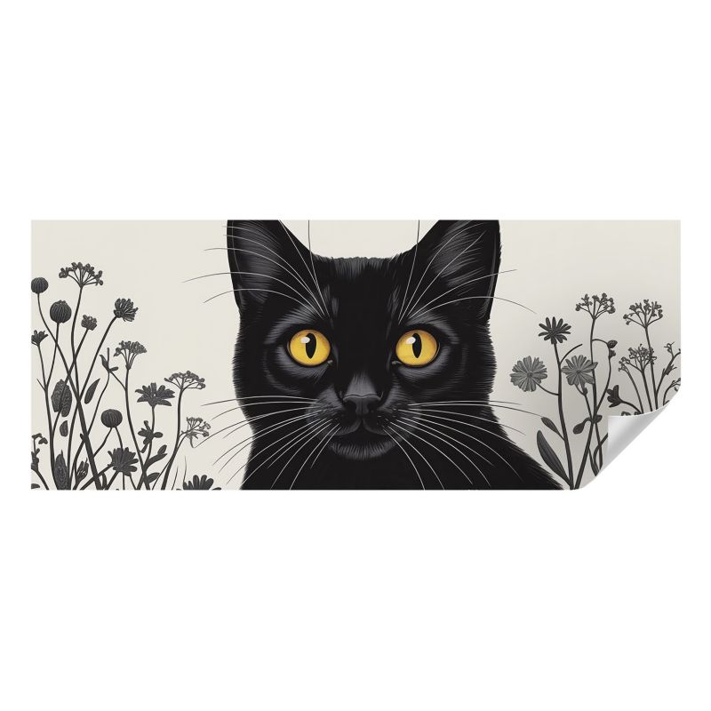 Fototapeta samoprzylepna Wallfluent 250x104 cm Kwiaty kot Dla Miłośników Kotów I Przyrody 1 szt.
