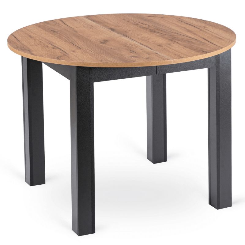 Stół Mebel Elite Okrągły Rozkładany Kuchenny Do Jadalni Salonu Duży Craft JAMES 100/220 1 szt.