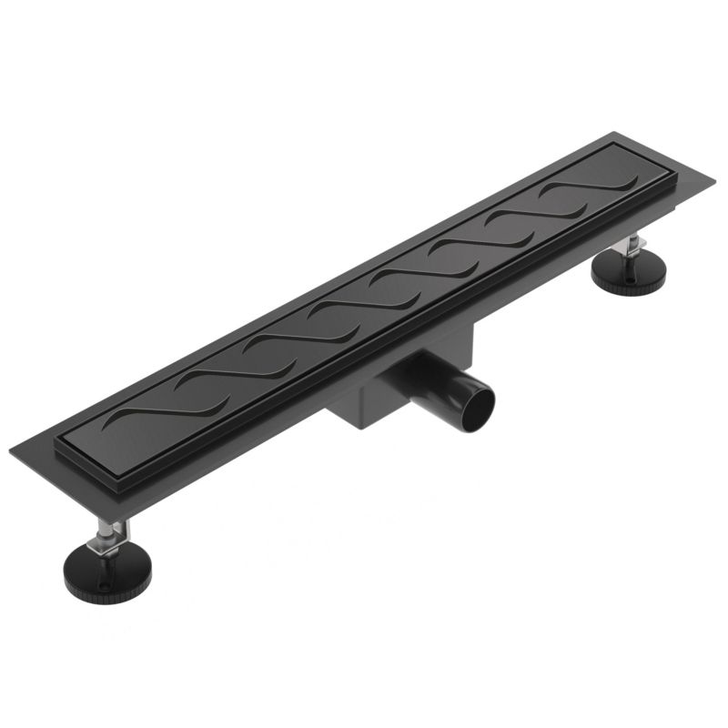 Odpływ liniowy SEVANTE z maskownicą WK091 70 cm czarny FLAT 1szt.