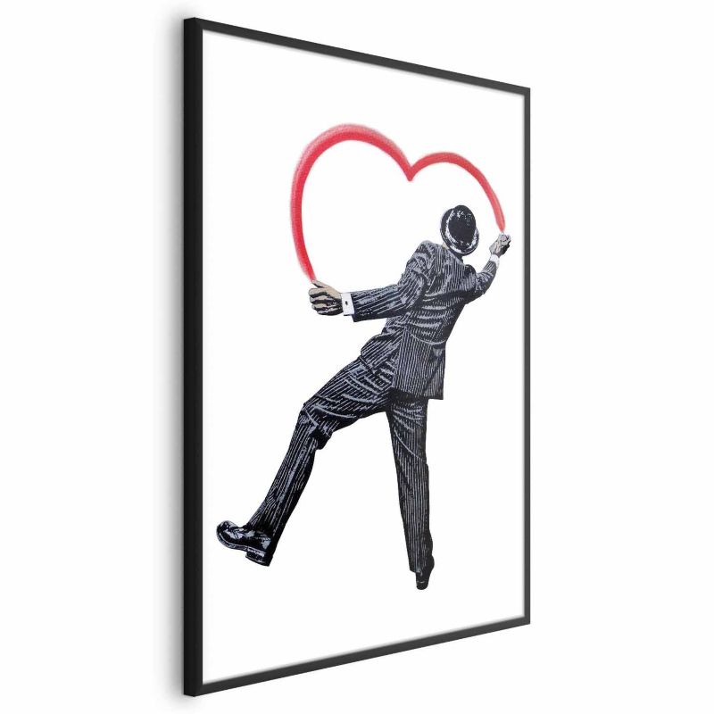 Plakat Artgeist Elegancki graficiarz 21x30 cm z ramą czarną 1 szt