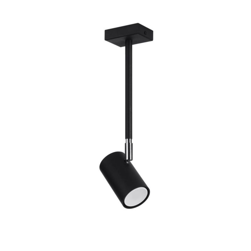 Lampa sufitowa Sollux Lighting Norano czarna 1 x GU10 x 10W wym: 33 x 6 x 10 cm - 1 szt.