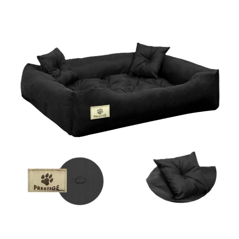 Legowisko dla psa kojec Aio Factory PRESTIGE wodoodporne czarne 55x45 cm 1szt