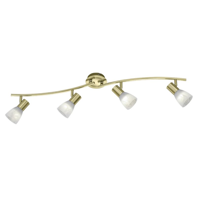 Lampa sufitowa wisząca Trio Levisto złoto-biała wym: 19 x 88 x 11 cm 4xE14 x 1 szt.