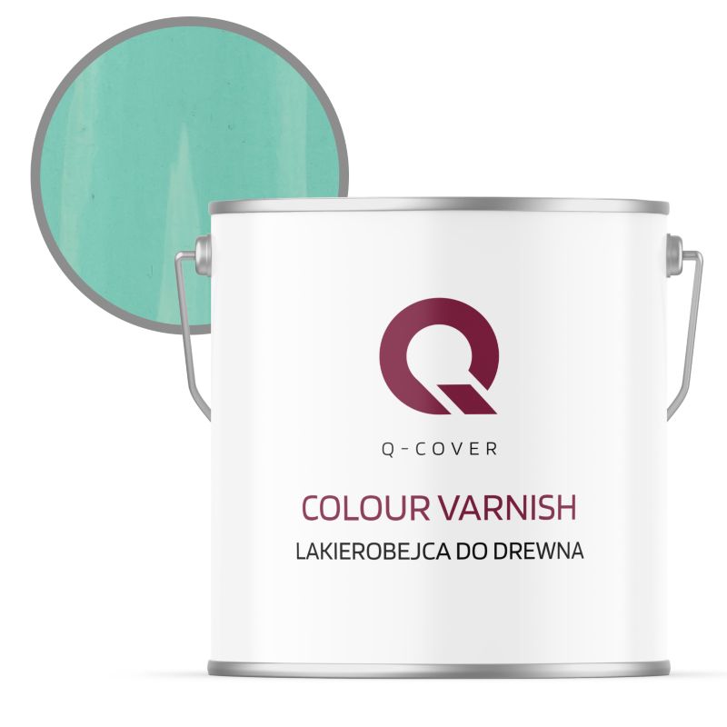 Lakierobejca do Drewna 3w1 Q-Cover Turkusowy H1441 Satyna 5L