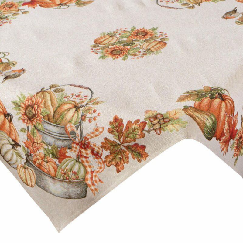 Obrus gobelinowy 1223/NAT Eurofirany 140 x 180 cm zdobiony motywem dyń 1 szt.