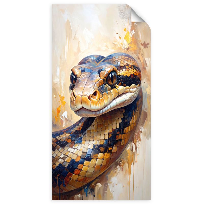 Naklejka samoprzylepna Feeby Głowa Węża Zwierzęta Natura 80x160cm 1szt