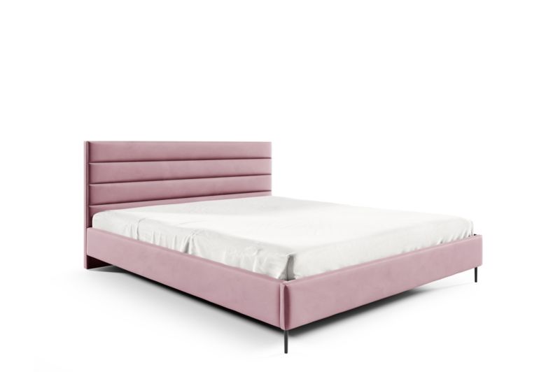 Łóżko tapicerowane SOELLO SOFIA 140X200 drewniany stelaż riviera62 1szt.