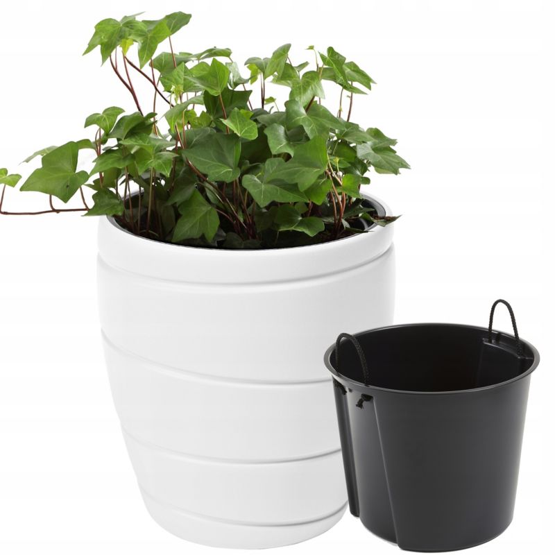 Doniczka Lamela PASSA wysoka donica 40x78cm biała 1 szt.