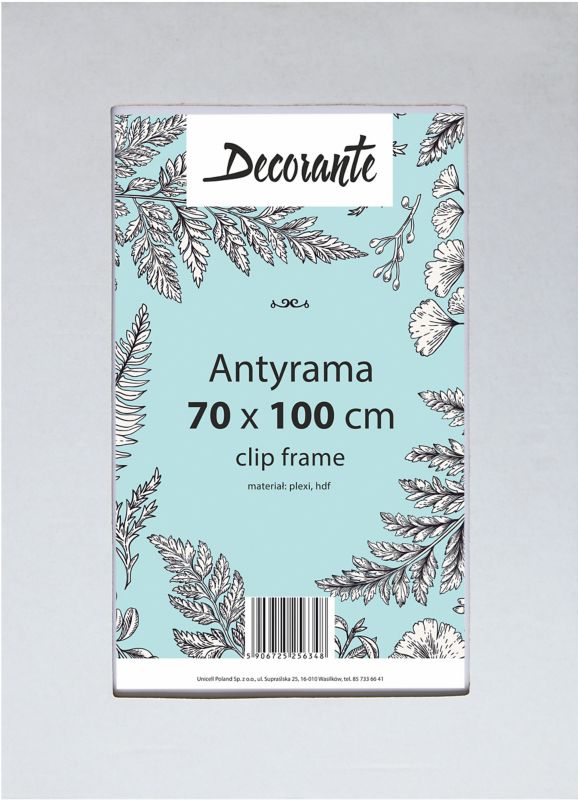 Antyrama plexi 70 x 100 cm