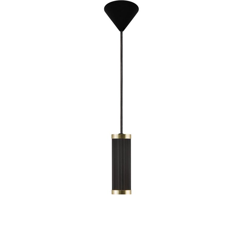 Lampa wisząca Nordlux Galloway czarno-złota, 1x40W E27, metalowa, przewód 200cm, 1 szt.