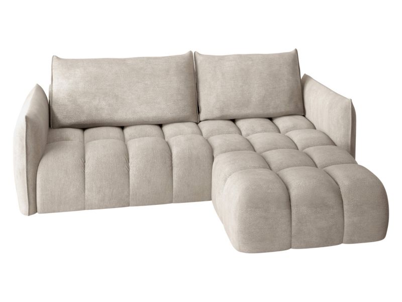 Narożnik z funkcją spania MIRJAN 24 Marsala prawy kremowy 1 szt.