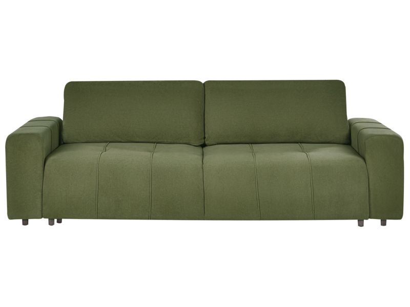 Sofa 3-osobowa rozkładana z pojemnikiem zielona Innvik 1 szt.