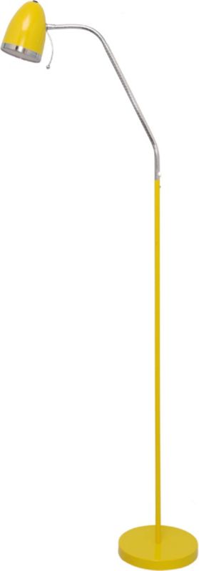 Lampa podłogowa stojąca Kaja Kajtek żółto-srebrna 1 x E27 x 40W wym: 135 x 45 x 20 cm - 1 szt.