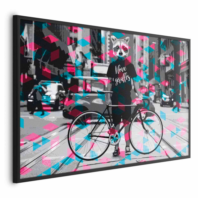 Plakat Artgeist Giraffes 30x21 cm z ramą czarną 1 szt