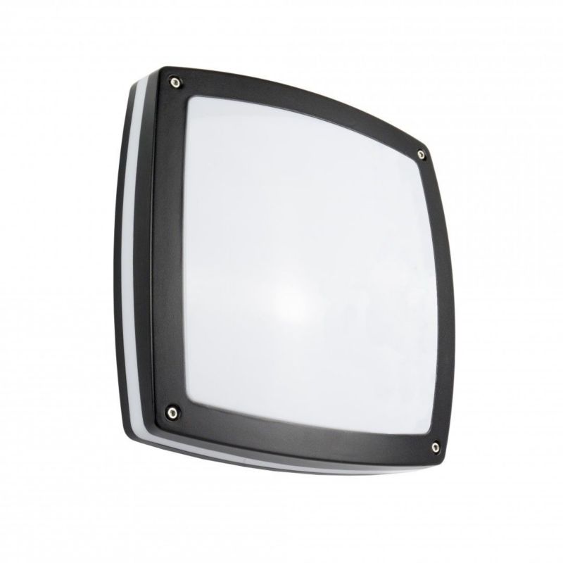 Lampa sufitowa zewnętrzna SU-MA Nex czarna 2 x E27 x 20W IP44 wym: 30 x 30 x 9 cm - 1 szt.