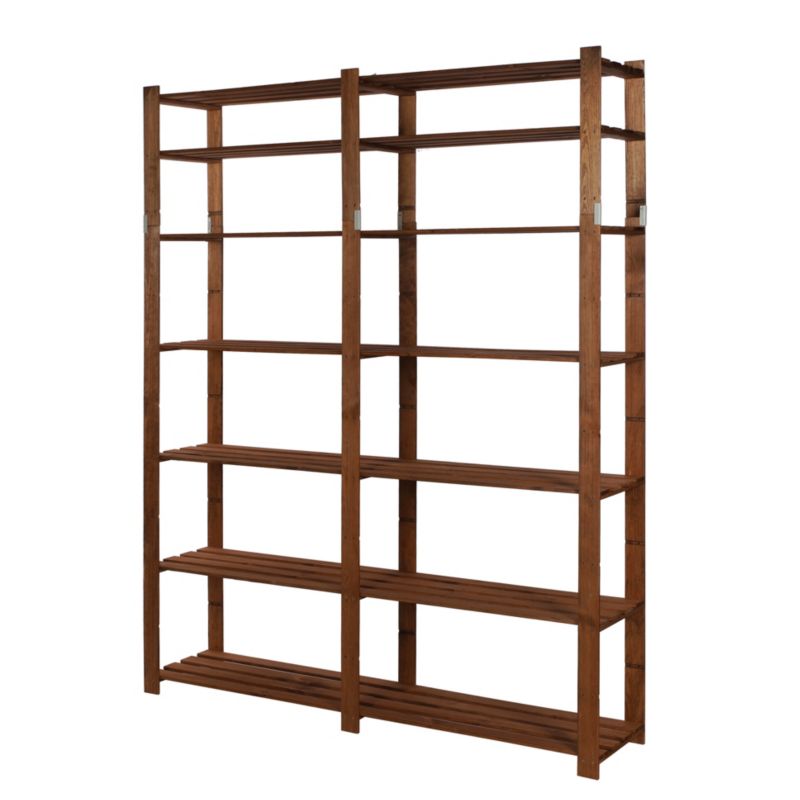 Regał drewniany MODO24 impregnacja brązowa olbrzymi eko do książek i zabawek 1 szt.