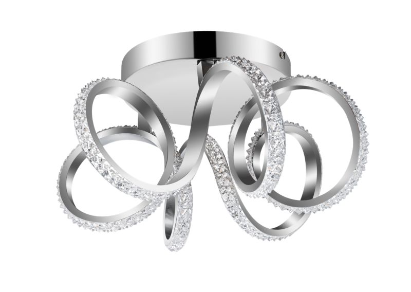 Lampa sufitowa LED GoodHome Darien 2400 lm 3000 K chrom DIM