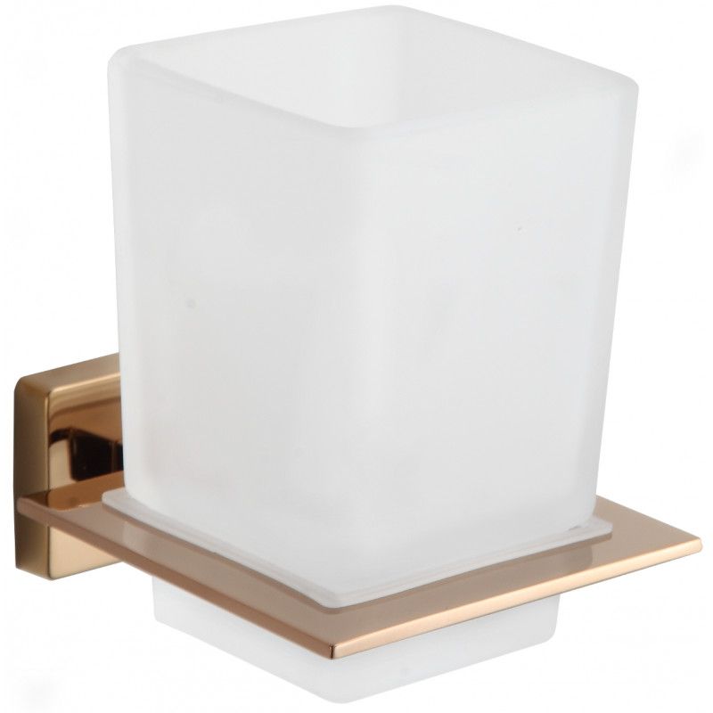 Kubek na szczoteczki ścienny Mexen Arno różowe złoto 8x9,5 cm 1 szt.