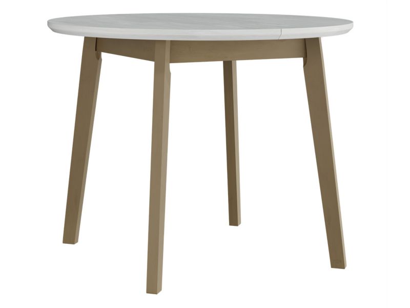 Stół nowoczesny MIRJAN 24 Oslo IV 100x100/130 biały + sonoma 1 szt.