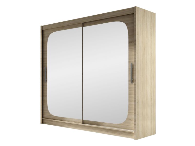 Szafa MIRJAN 24 z drzwiami przesuwnymi London VIII dąb sonoma/lustro 1 szt.